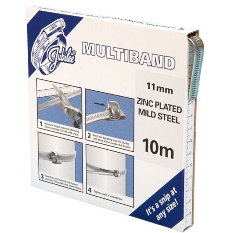 Jubilee MB1701 Multiband Mild Steel 11mm 10m Pack JUB1701