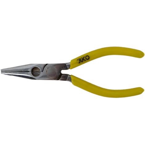 Juco SZ007 - Pinzas largas rectas pulidas, 160mm, ideal para trabajos de precisión, duraderas y resistentes.