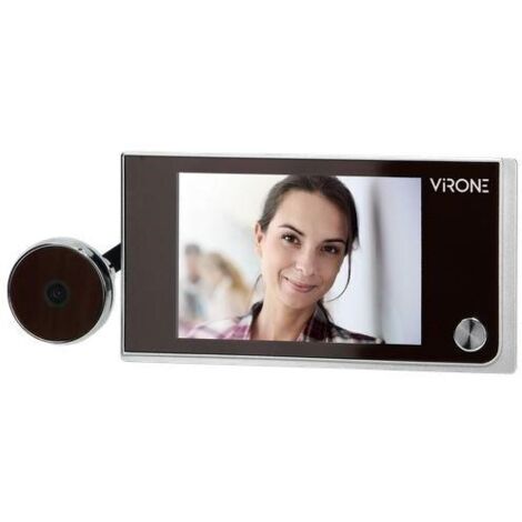judas de électronique virone dv-1 smart spyhole argent, noir