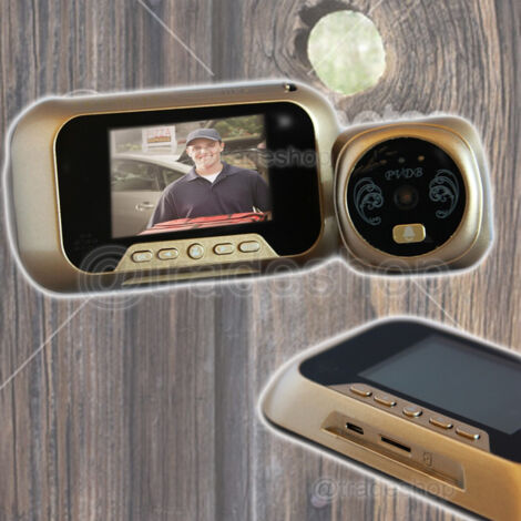 Judas De Porte électronique Avec écran Lcd, Carte Tf, Caméra, Sonnette