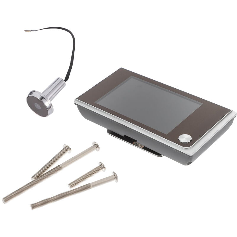 Judas de porte numérique de 3,5 pouces Judas de porte grand angle de 120 degrés Caméra de sécurité pour porte Judas de porte Moniteur d'affichage LCD