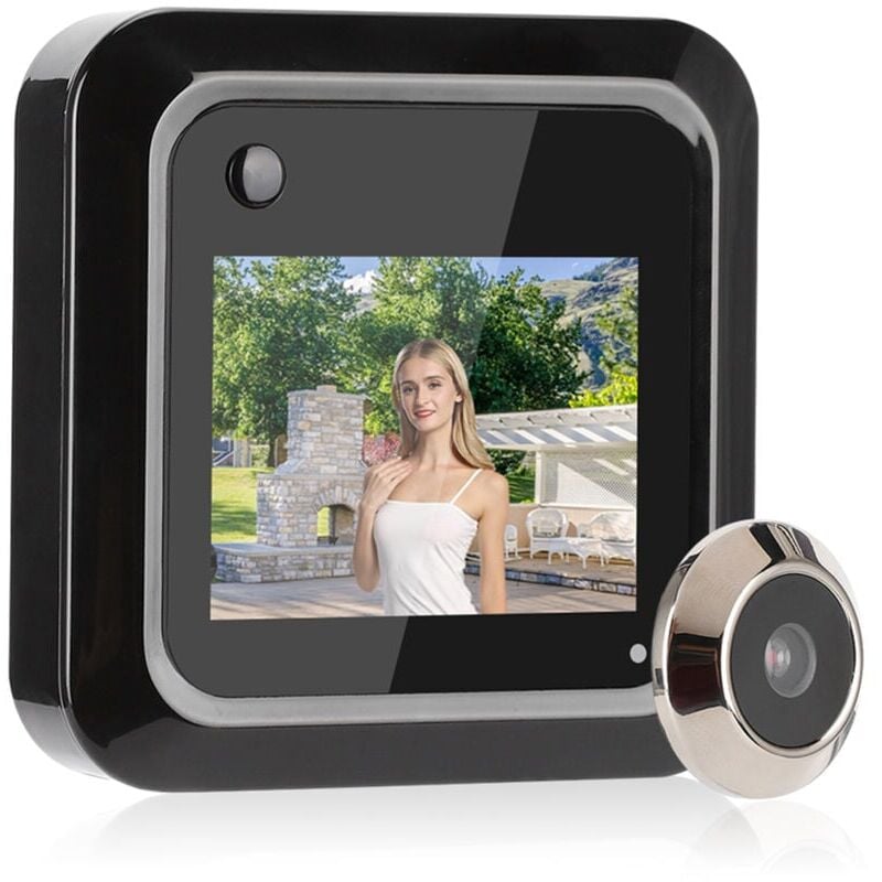 Judas de visionneuse de porte, visionneuse de porte à piles, appartement hd de sécurité grand angle de 145° pour la maison