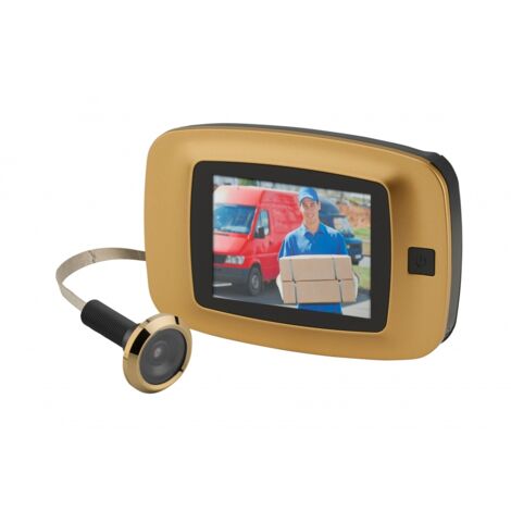 Thirard – Judas numérique vidéo 105° – Vision nocturne – Écran LCD 3,5'' – Compatible portes 38 à 110 mm – Corps ABS
