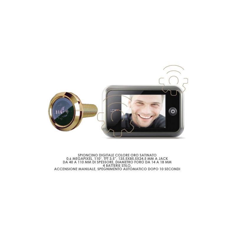 Capaldo - Judas numA rique en or poli avec prise 135,5x85,5x24,5 mm 0,6 mA gapixel 110 4 piles aa