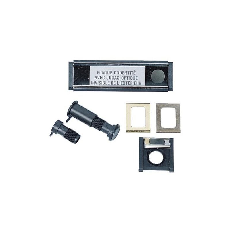 Judas optique avec plaque d'identité et volet cache-lumière type Vizer J7 Socona