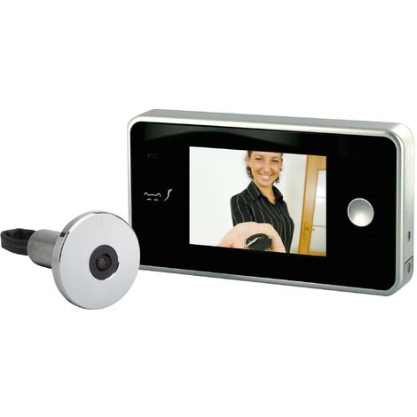 Judas video ecran couleurs LCD securite porte entree video surveillance digitale numerique
