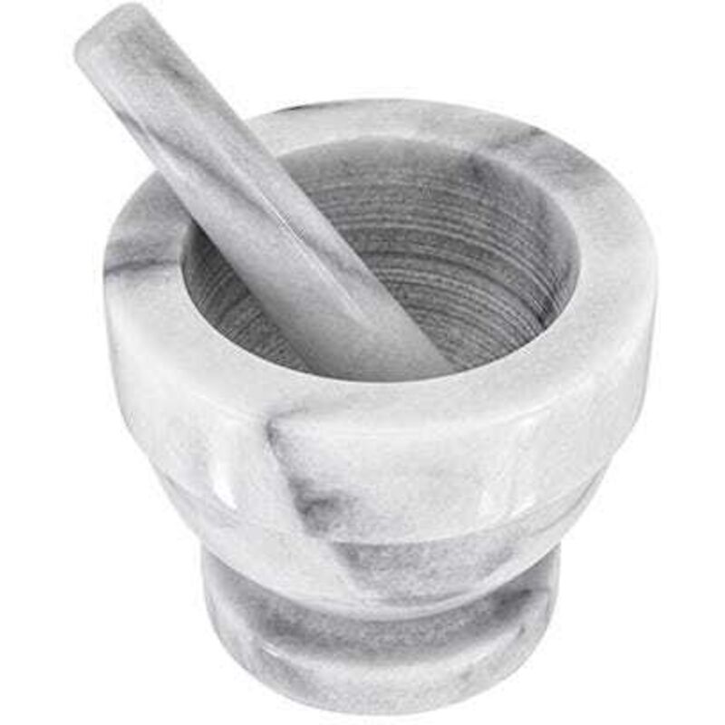 White Marble Medium Mortar & Pestle 10cm - Judge