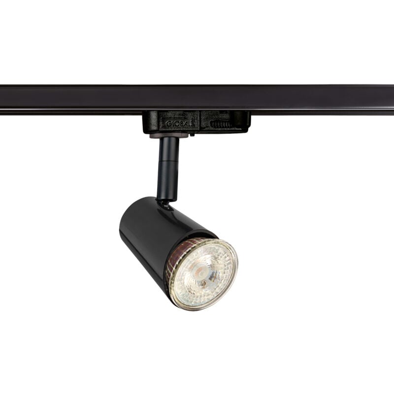 Judy 023-Spot Rail 3 all. 023 GU10 noir a/lpe led 3,6W 3000K 400lm dimm. incl Aric 4402