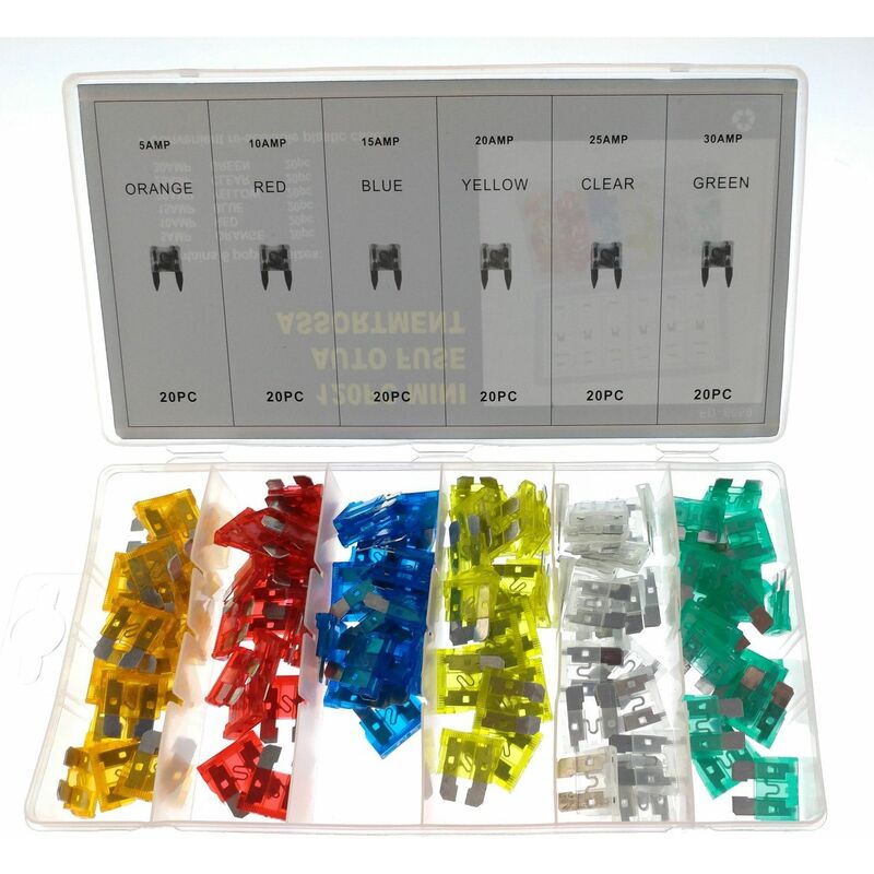 

Juego 120 Fusibles 5A 10A 15A 20A 25A 30 Amp Coche/Moto