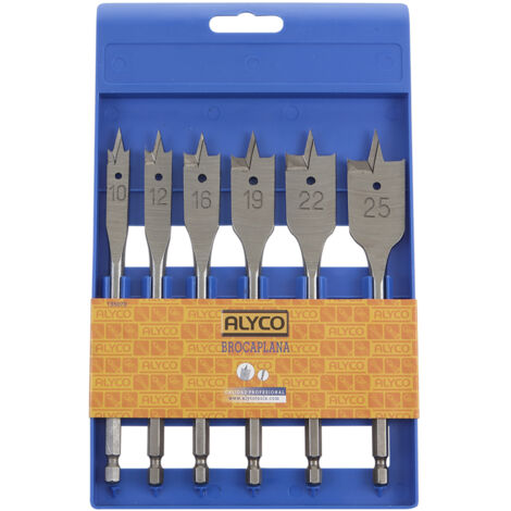 Juego 13 brocas planas Bolsa nylon ALYCO