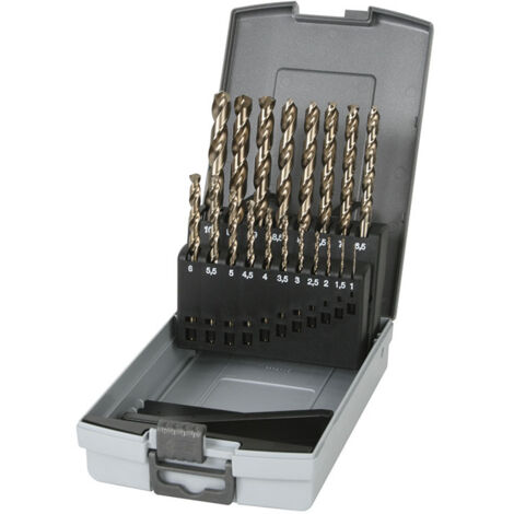 Juego 19 brocas metales Acero al cobalto Ratio -