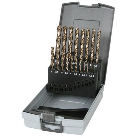 Juego 19 brocas metales Acero al cobalto Ratio - talla