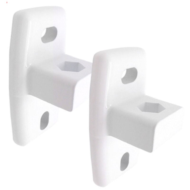 Lot de 2 supports muraux pour store banne blanc 10433 Micel