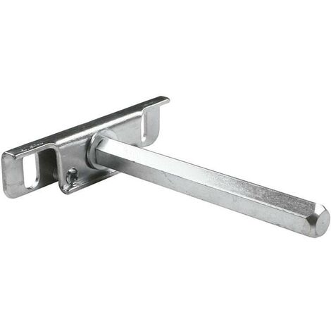 juego 2 soportes oculto estante triton zincado (1 jgo: 2 piezas c/tacos y tornillos)