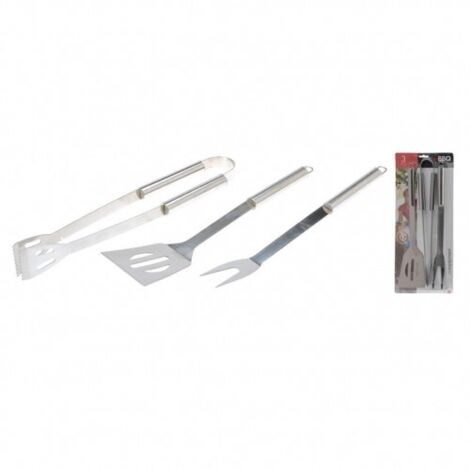 Juego 3 accesorios barbacoa - talla