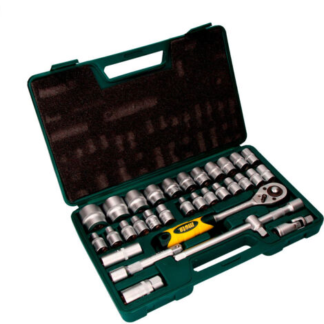 JUEGO 32pcs DE BOCALLAVES Y ACCESORIOS DE 1/2 CR.V. EK602 MOTA