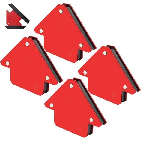 JUEGO 4 ESCUADRAS MAGNETICAS PARA SOLDAR 13KG. ESCUADRA SOLDAR IMANTADA