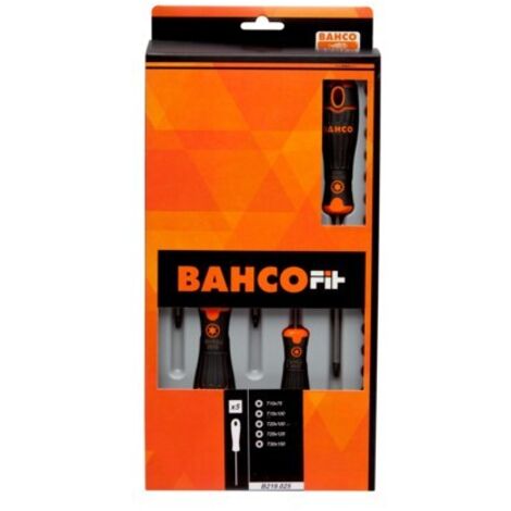 JUEGO 5 DESTORNILLADOR BAHCOFIT TORX - BAHCO