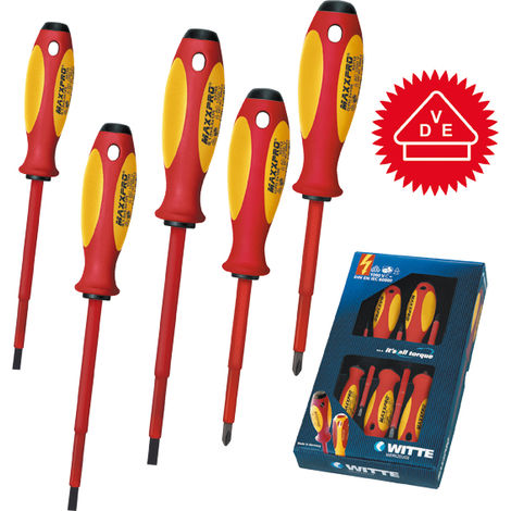 Juego 5 destornilladores Maxpro Witte 653741