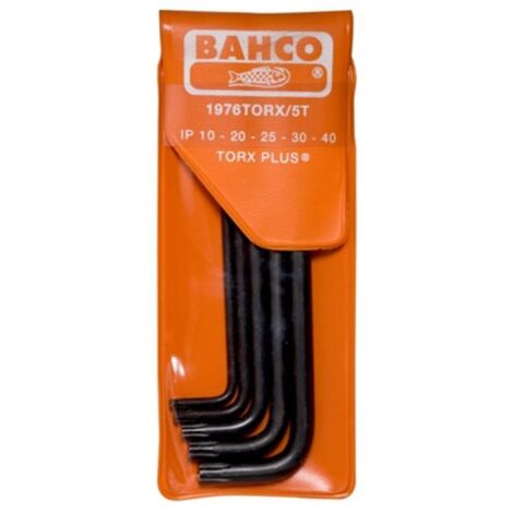 JUEGO 5 LLAVES ACODADAS TORX PLUS - BAHCO