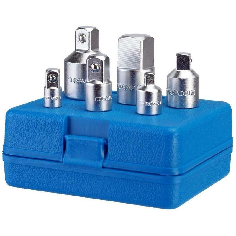

juego 6 adaptadores para llaves de carraca y dinamometricas de 1/4" a 3/4