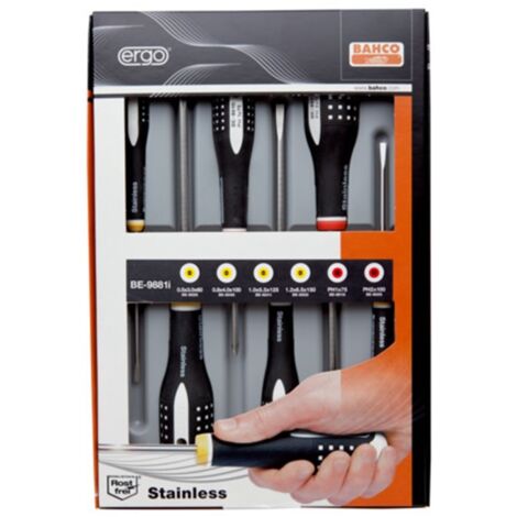 JUEGO 6 DESTORN. ERGO INOX PL/PH - BAHCO