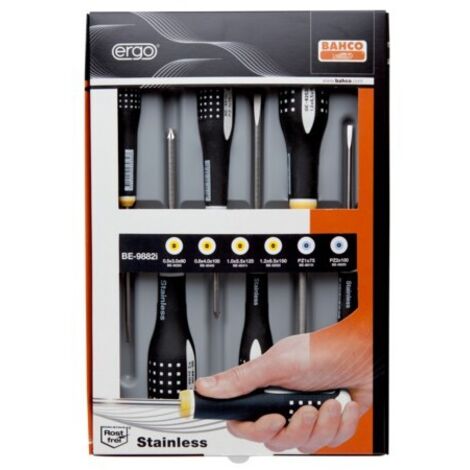 JUEGO 6 DESTORN. ERGO INOX PL/PZ - BAHCO