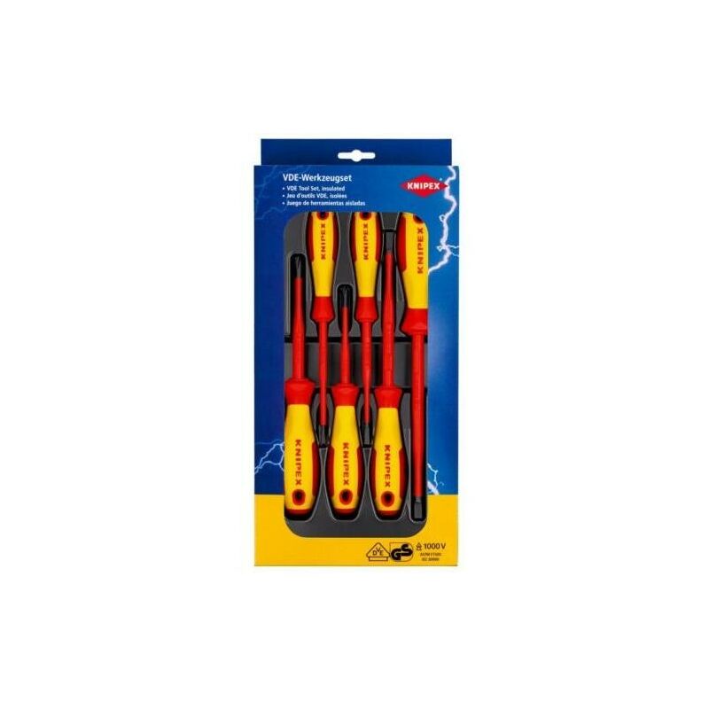 

Knipex - Juego 6 Destornilladores Aislados 1000V.0020 12V02