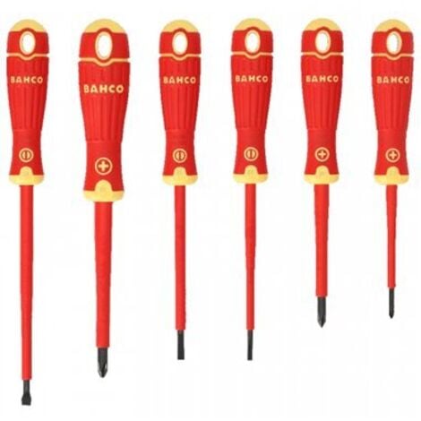Juego 6 destornilladores aislados bahcofit bfit.106 bahco
