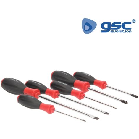 Juego 6 destornilladores cr-van. 2xph+4xpl 502035008 gsc