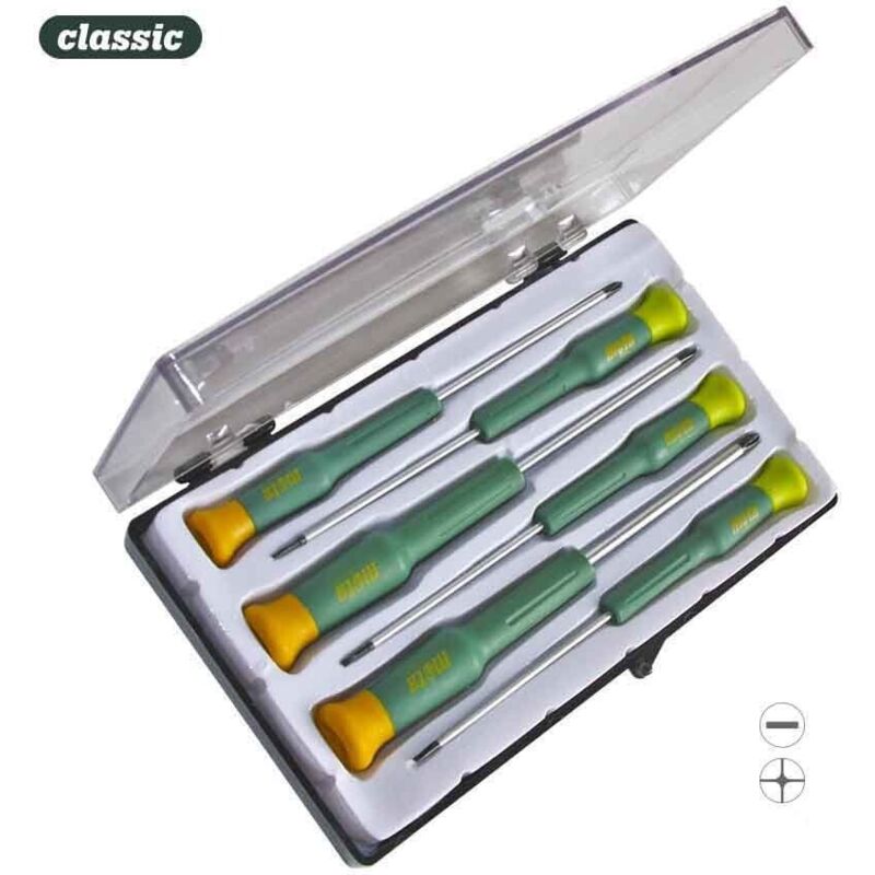 JUEGO 6 DESTORNILLADORES PRECISION 3PH 3 PLANOS DJPV - ELK-39160