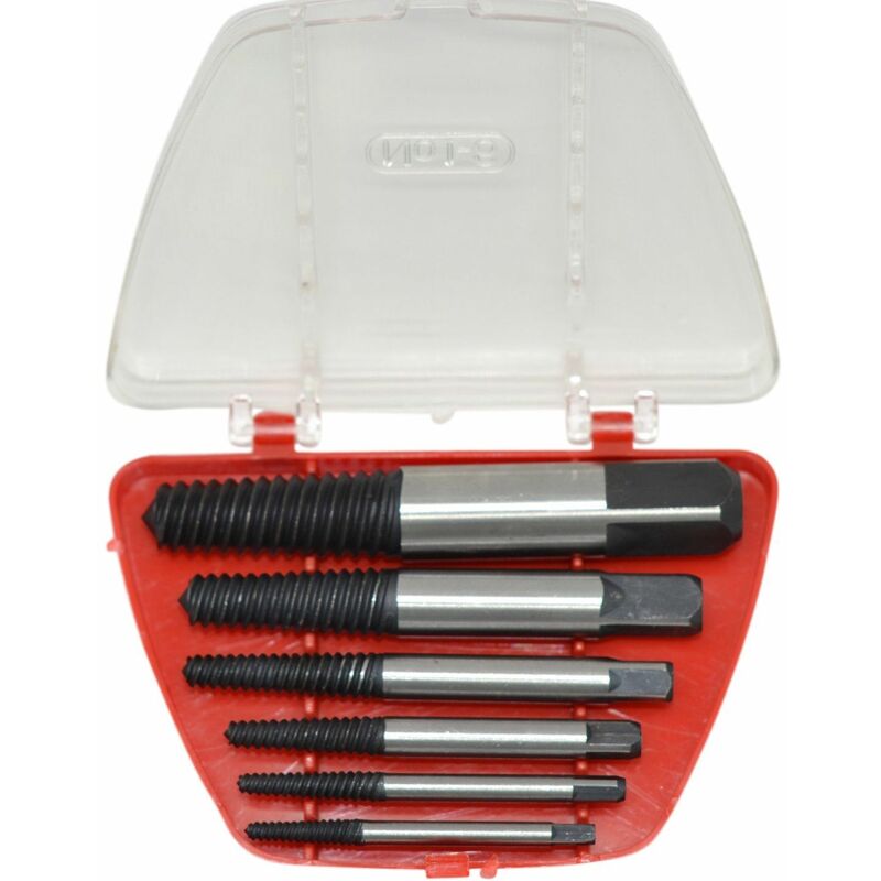 

Juego 6 Piezas Extractores Brocas De Tornillos Rotos Profesionales