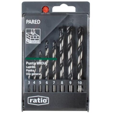 Juego 8 brocas pared Ratio - talla