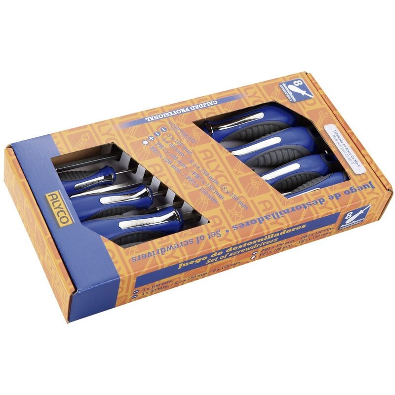 

Juego De 8 Destornilladores En Caja Carton