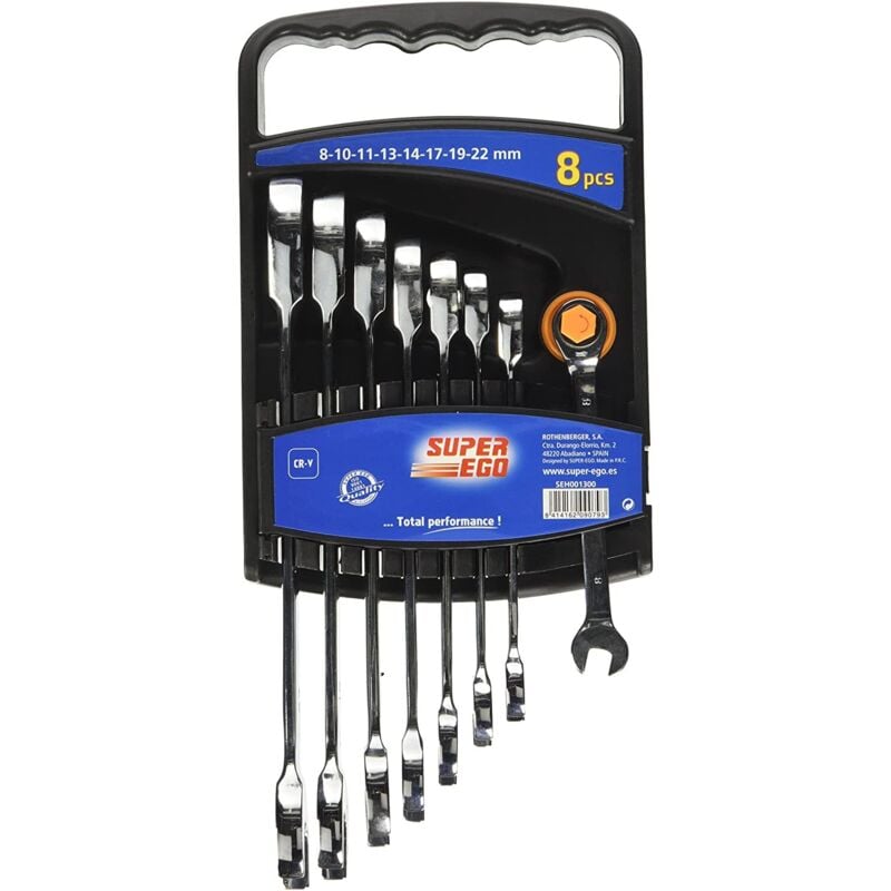 

Juego 8 Llaves Combinadas Fijas Carraca Seh0013