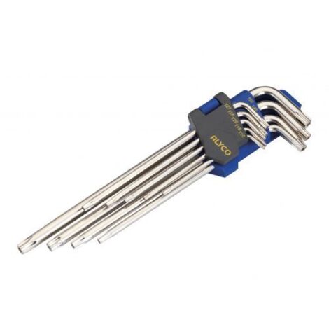 JUEGO 9 LLAVE ACODADA TORX INV EXTRALARG