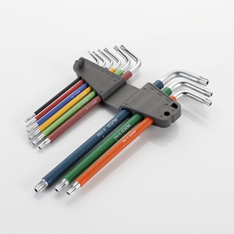 Llave Allen Torx Color Jg 9 Pz - T10-T50