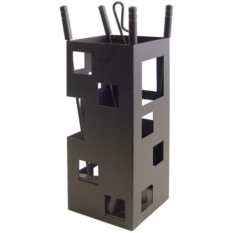 Juego accesorios chimenea cuadrado