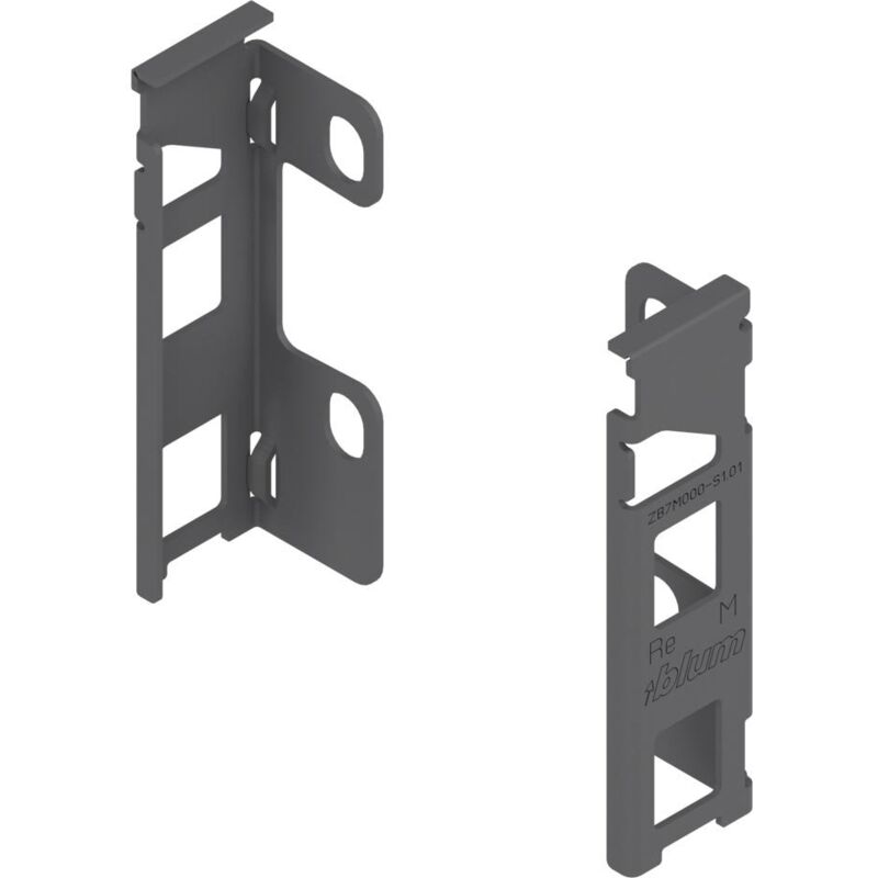 

Juego Adaptador Trasera LegraBox Gris Alt. F Blum R/Zb7F000S - Antracita