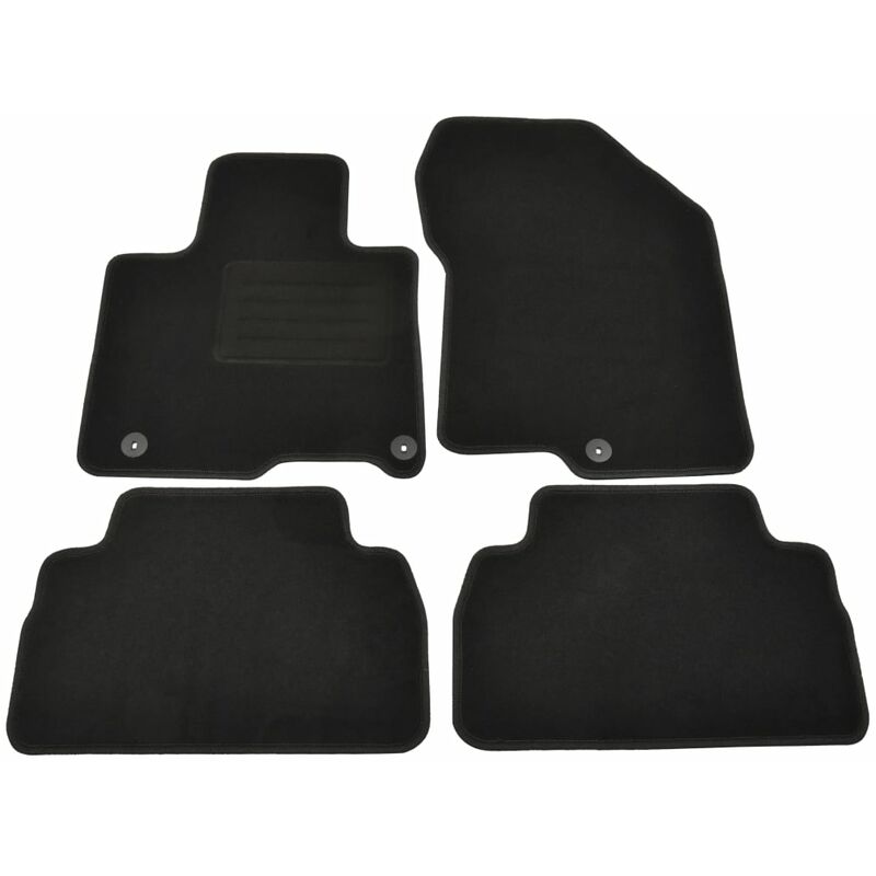 

Vidaxl - Juego alfombrillas coche 4 piezas Hyundai Santa Fe IV - Antracita