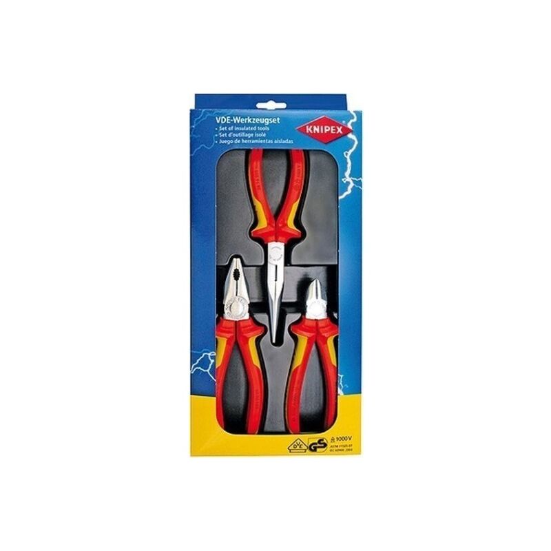 

Knipex - JUEGO ALICATES AISLADOS 1000V 0020-12