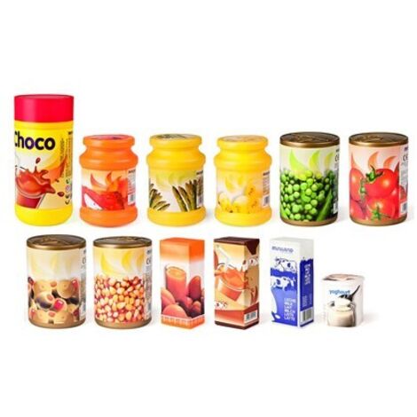 JUEGO ALIMENTOS ENVASADOS 12 PIEZAS MINILAND 30596
