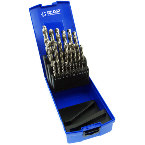 Juego Brocas DIN338 25-Uds. - 1456 - 1-13X0,50 HSS Co Inox (1020) IZAR