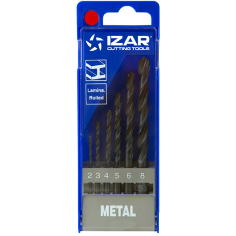 Juego Brocas Laminadas 6-Uds. - 1490 - 2-8 (1009) IZAR