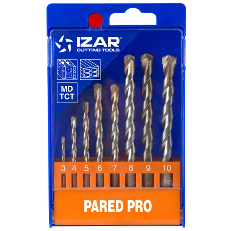 Izar - Juego Brocas Pared Profesional 8-Uds. - 1487 - 3-10 (1886)