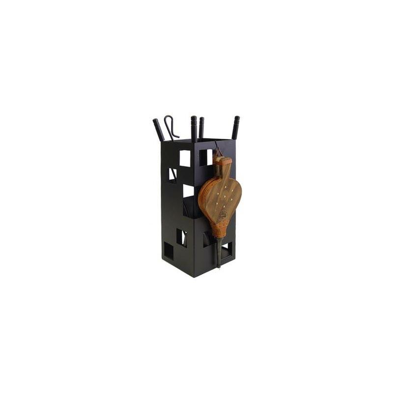 

Juego para chimenea 70cm 5 piezas cuadrado moderno