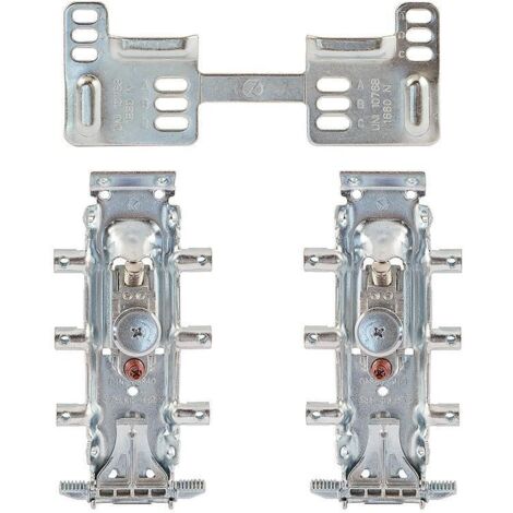 juego colgador libra h2 zincado con placa wp2 dos colgadores y una placa doble.