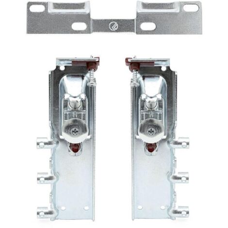 juego colgador libra h3 zincado con placa fijacion por tacos 1 colgador dcha, 1 colgador izquierda y placa