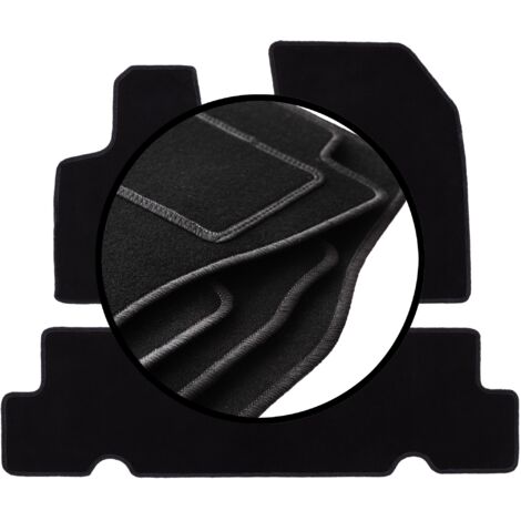 Juego completo de alfombrillas de terciopelo para: Citroën C4 Spacetourer monovolumen (2013-2018)