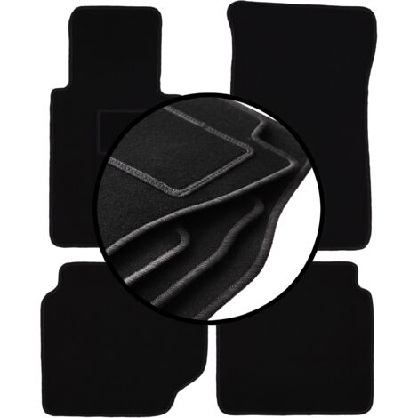 Juego completo de alfombrillas de terciopelo para: Mercedes W123 sedán, familiar (1975-1986)